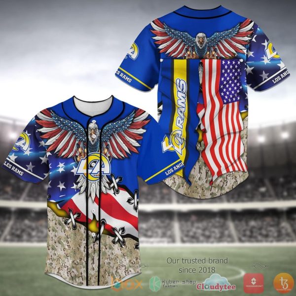 Los Angeles Rams Nfl Baseball Jersey Shirt