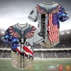 Oakland Raiders Nfl Baseball Jersey Shirt