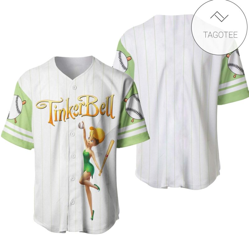 Tinkerbell Disney Gift Baseball Jersey Hot Sale 2024
